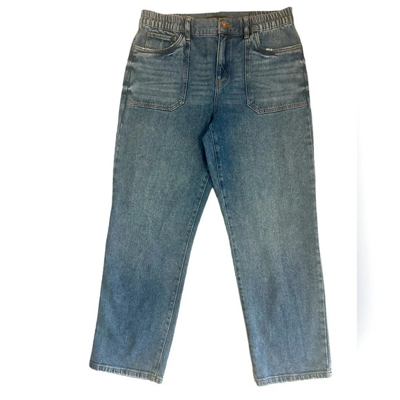 Sincerely Jules slight barrel leg jeans size  9 great condition with elastic - Picture 1 of 6